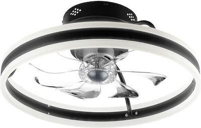 Life Halo Ceiling Fan 50cm with Light and Remote Control Gray