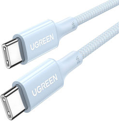Ugreen Geflochten USB 2.0 Kabel USB-C männlich - USB-C 100W Blau 1m (15271)