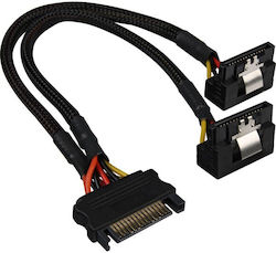 Sharkoon SATA Y - Cable Μαύρο