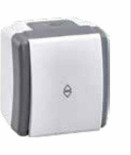 Mono Electric Στεγανός Επιτοίχιος Διακόπτης Τοίχου με Πλαίσιο Aller Retour