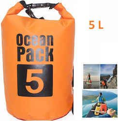 Ocean Pack Στεγανός Σάκος Ώμου 5lt Πορτοκαλί