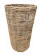 Plastona Wicker Laundry Basket with Lid 35x35x60cm Brown