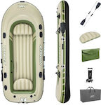 Bestway Hydro Force Voyager Χ4 Inflatable Boat for 4 Adults with Paddles & Pump 350x145cm 65156-OC