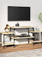 TV Stand Wooden Beige L117xW35xH52cm