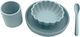 Bubbles Lover Set Essgeschirr aus Silikon mit rutschfester Basis Blau 4Stück