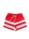 Men's Swimwear Shorts Red with Patterns