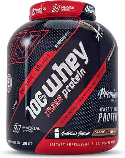 Immortal Nutrition 100% Whey Mass Protein Protein Whey with Flavor Chocolate Banana 3kg