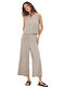 Namaste Women's Sleeveless One-piece Suit Gray