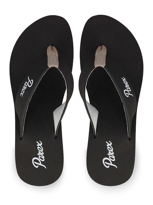 Parex Women's Flip Flops Black