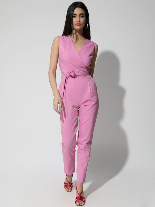 Tresor Women's Sleeveless Jumpsuit Pink