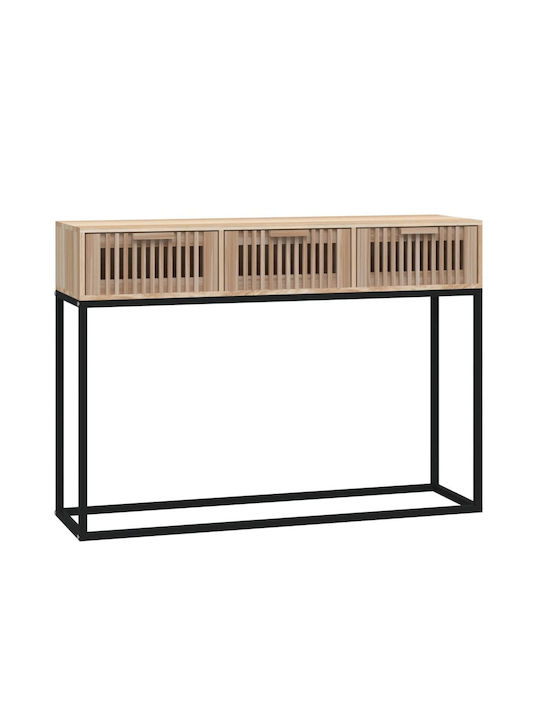 Console Table Wood & Metal L105xW30xH75cm