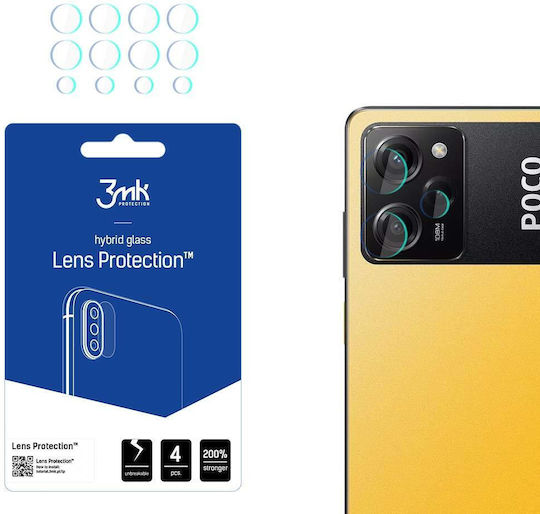 3MK Lens Protect Προστασία Κάμερας Tempered Glass Διάφανο για το Poco X5 Pro