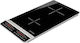 G3Ferrari Countertop Burner Induktion Double Schwarz