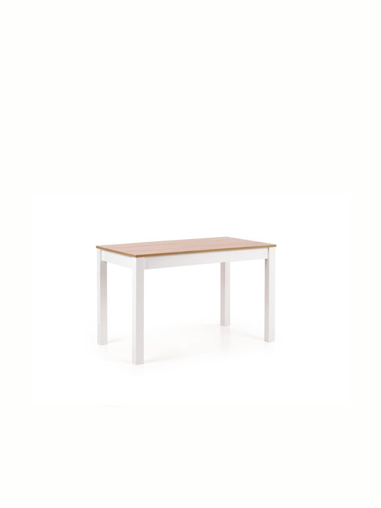 Ksawery Table Kitchen Wooden Sonoma Oak / White 120x68x76cm