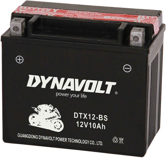 Dynavolt Closed Type Motorcycle Battery YTX12-BS with Capacity 10Ah