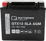 Q Batteries Μπαταρία Μοτοσυκλέτας με Χωρητικότητα 10Ah