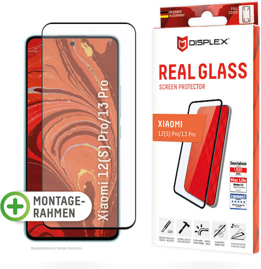 Displex Real Curved 3D Tempered Glass Μαύρο (Xiaomi 13 Pro)