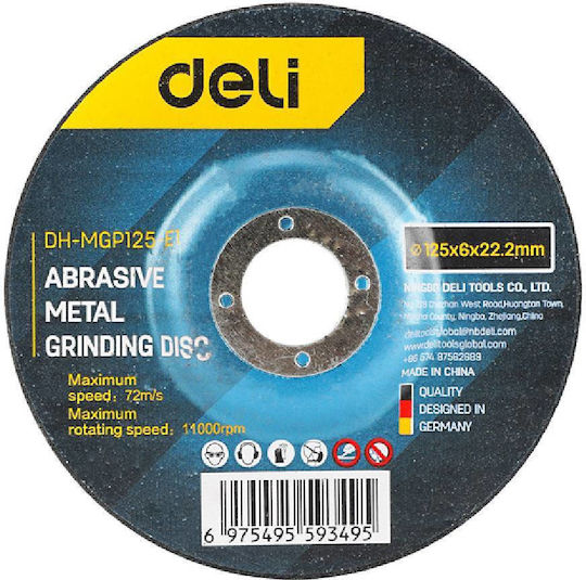 Deli Disc de șlefuire pentru Μetal 125mm Set de 5buc