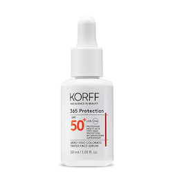 Korff 365 Protection Sonnenschutz Lotion Für das Gesicht SPF50 mit Farbe 30ml