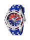 Invicta Watch with Blue Metal Bracelet