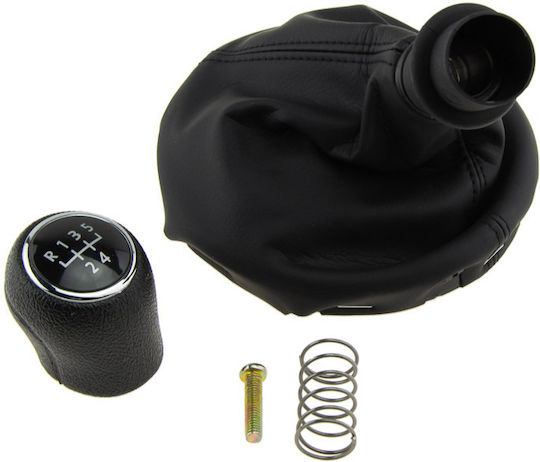 NTY Πόμολο Ταχυτήτων με Φούσκα για Volkswagen Transporter / T5 2003-2015 Μαύρο