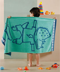 Kentia Spino Kids Beach Towel Green 140x70cm