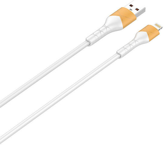 Ldnio LS801 USB-A zu Lightning Kabel 30W Weiß 1m