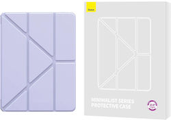 Baseus Minimalist Flip Cover Piele artificială Violet (iPad Air 2020/2022)