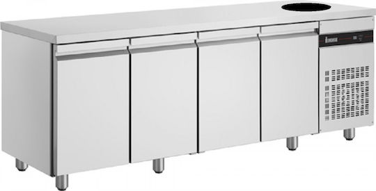 Inomak Commercial Refrigerator 571lt with 4 Doors 0/+10°C L224xD70xH88cm