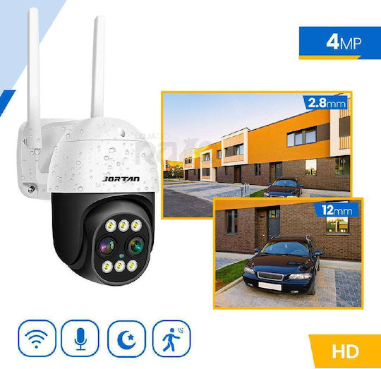 Anga JT-8186XM IP Κάμερα Παρακολούθησης Wi-Fi Full HD+ 4MP Αδιάβροχη με Φακό 2.8-12mm
