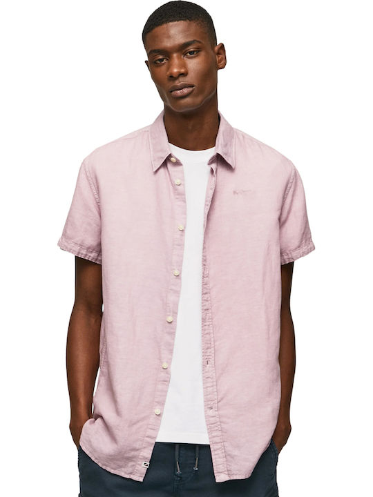 Pepe Jeans Parker Κοντομάνικο Πουκάμισο Ροζ