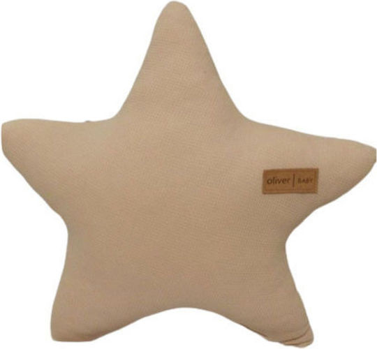 Baby Oliver Crib Decorative Pillow Star Beige 37x37cm