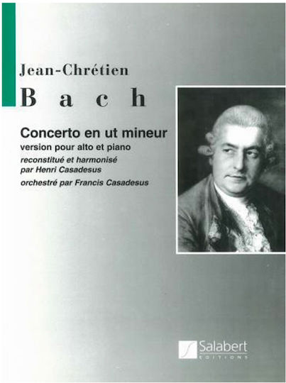 Durand Jean-Chretien Bach Viola Concerto Παρτιτούρα για Βιόλα