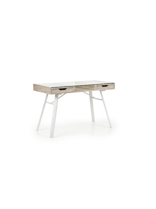 Kinderschreibtisch aus Melamin Beige 120x60x76cm