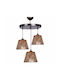 Klikareto Dion Pendant Light Brown with Socket E27 20cm