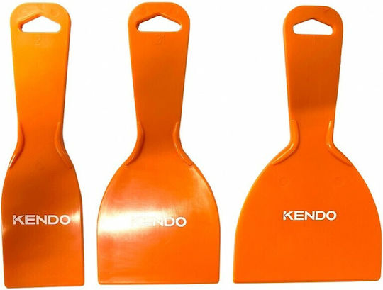 Kendo Σπάτουλα Πλαστική με Πλαστική Λαβή Σετ 3τμχ 45423