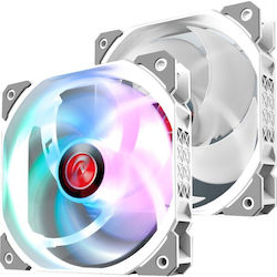 Raijintek Ageras 12 Case Fan 120mm 2τμχ Λευκό