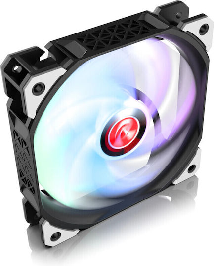 Raijintek Ageras 12 Case Fans 120mm (2200rpm / 67.38cfm) with RGB Lighting and 4-Pin PWM Connection