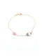 9K Gold Children's Bracelet with pink eye and enamel cup code 105388