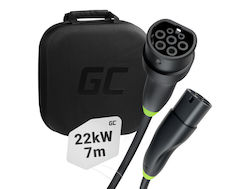 Green Cell Καλώδιο Φόρτισης 7m Type 2 - Type 2 EVKABGC02