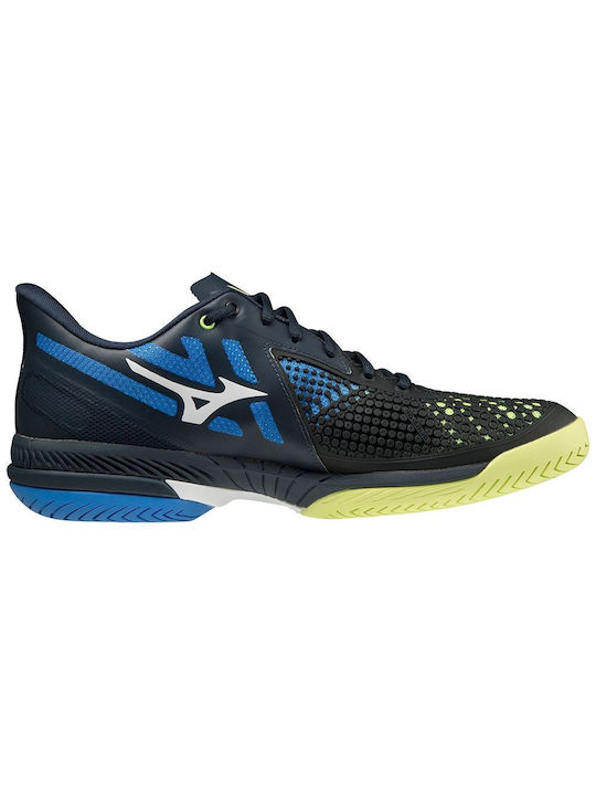 Mizuno Wave Exceed Tour 5 Ανδρικά Παπούτσια Τένις για Όλα τα Γήπεδα Total Eclipse / Neo Lime / Super Sonic
