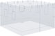 Outsunny Gazebo Grădină Gazebo Alb x3m