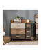 Drawers Storage Wooden with 7 Drawers L80xW29xH78.5cm