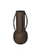 ArteLibre Декоративна ваза Металик Кафяв 11x11x24см 1бр