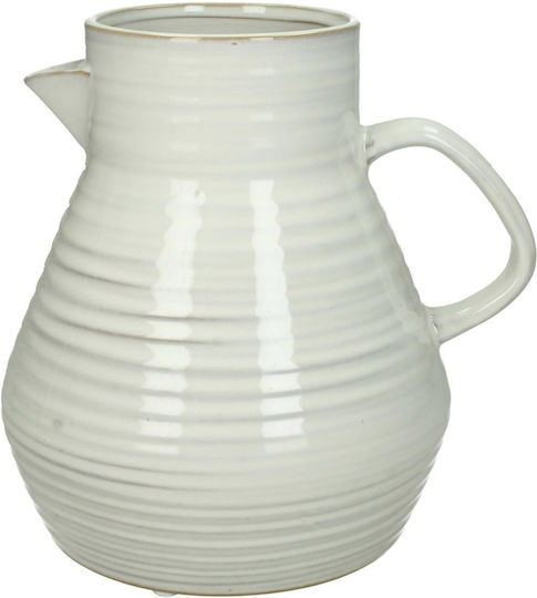 ArteLibre Decorative Vase White 20x17.5x20cm
