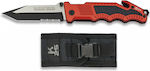 K25 Pocket Knife Red with Blade 8.5pcs in Sheath