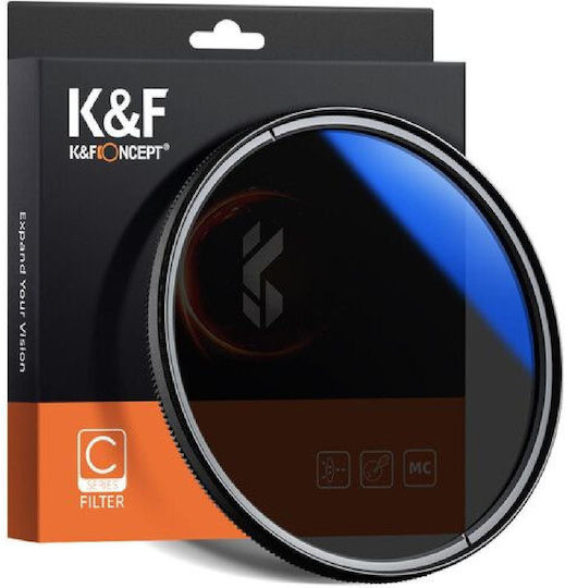 K&F Concept Multi-Coated Circular Polarizer Slim CPL Filter Diameter 77mm with MC Coating for Camera Lenses