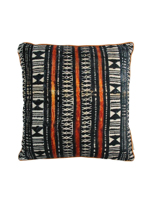 ArteLibre Sofa-Kissen aus Samt Schwarz 45x45cm