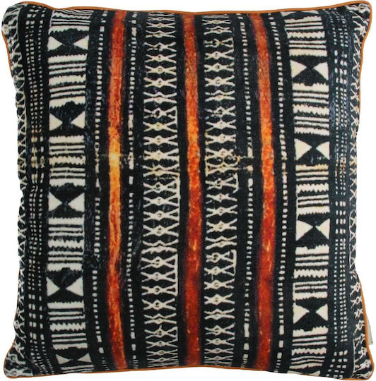 ArteLibre Velvet Sofa Cushion Black 45x45cm
