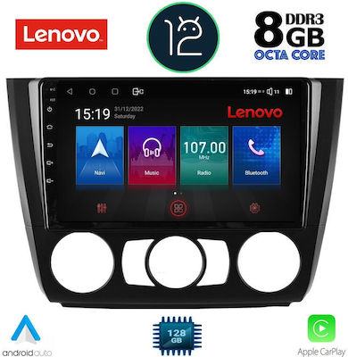Lenovo Car-Audiosystem für BMW Serie 1,S.1 / E81 2004-2013 (Bluetooth/USB/AUX/WiFi/GPS) mit Touchscreen 9"